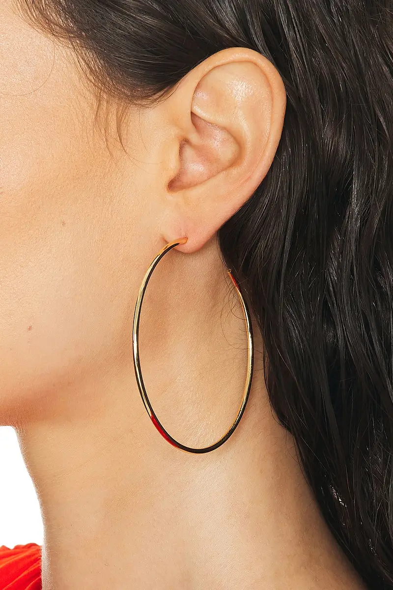 Jennifer Fisher Thread Hoop Earrings | Thumbnail 2