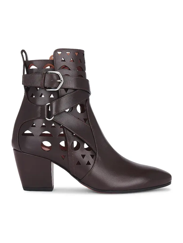 Perforated Ankle Boot