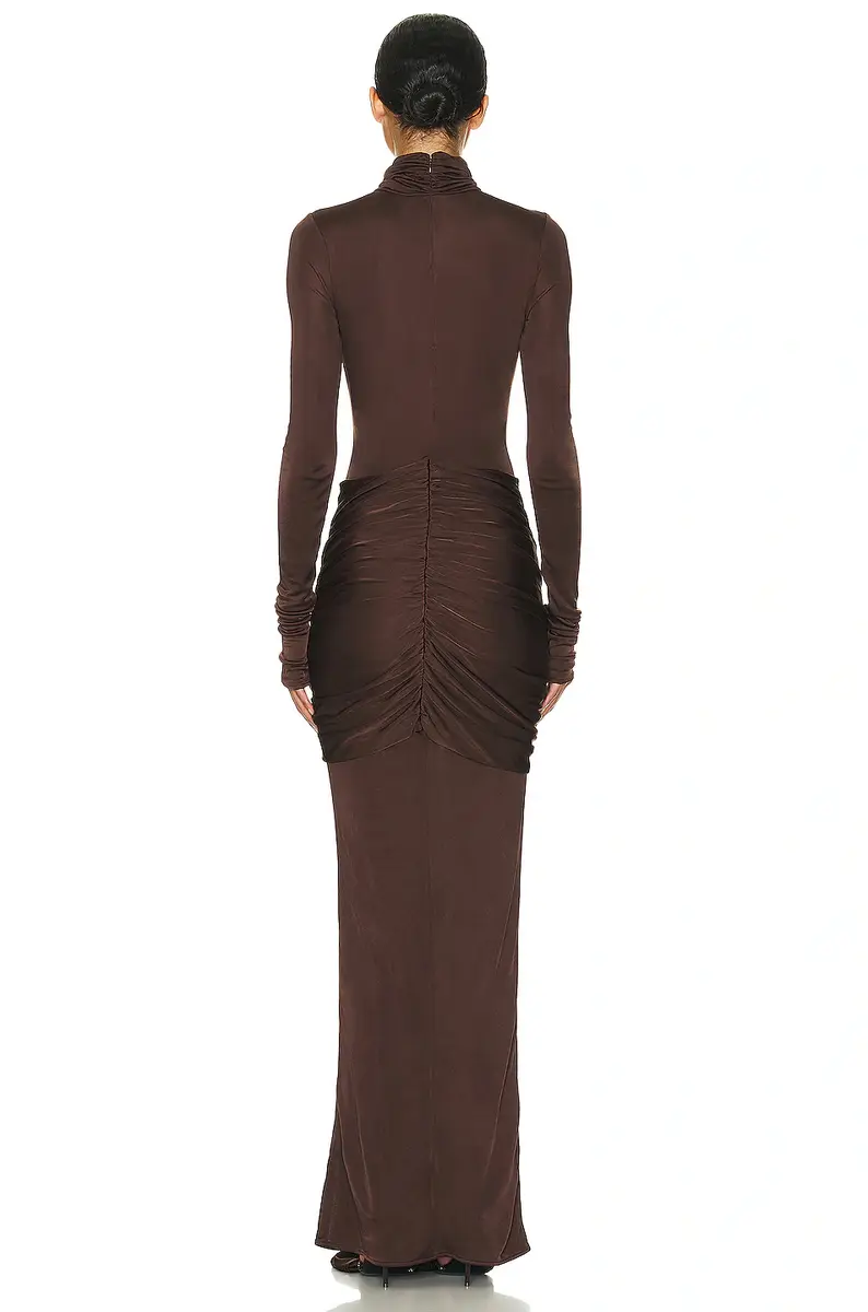 Helsa Slinky Jersey Sarong Maxi Dress | Thumbnail 3