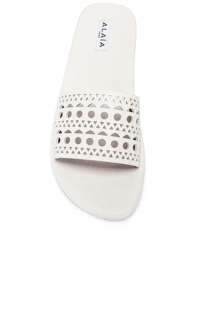 Alaïa Perforated Flat Sandal | Thumbnail 4 Alaïa Perforated Flat Sandal | Thumbnail 4
