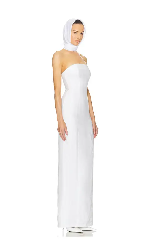 Helsa Linen Strapless Maxi Dress | Thumbnail 2 Helsa Linen Strapless Maxi Dress | Thumbnail 2