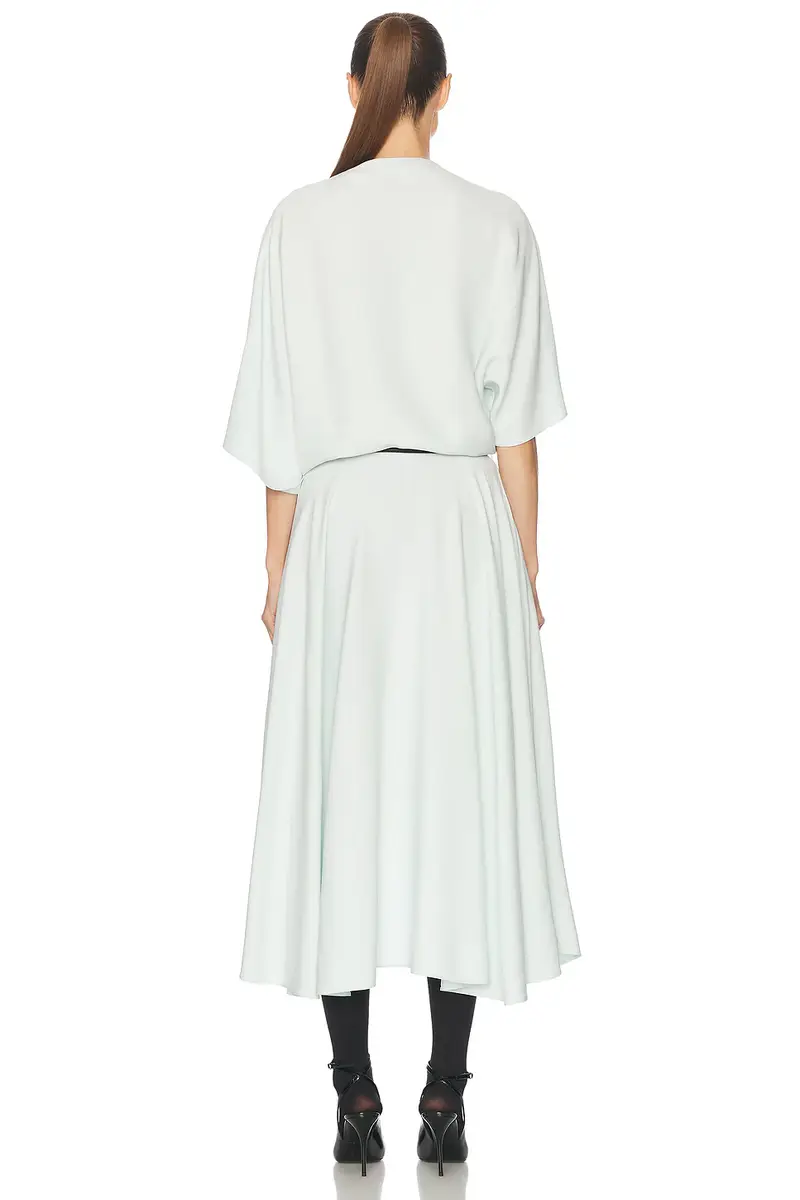 Alaïa Short Sleeve Midi Dress | Thumbnail 4 Alaïa Short Sleeve Midi Dress | Thumbnail 4