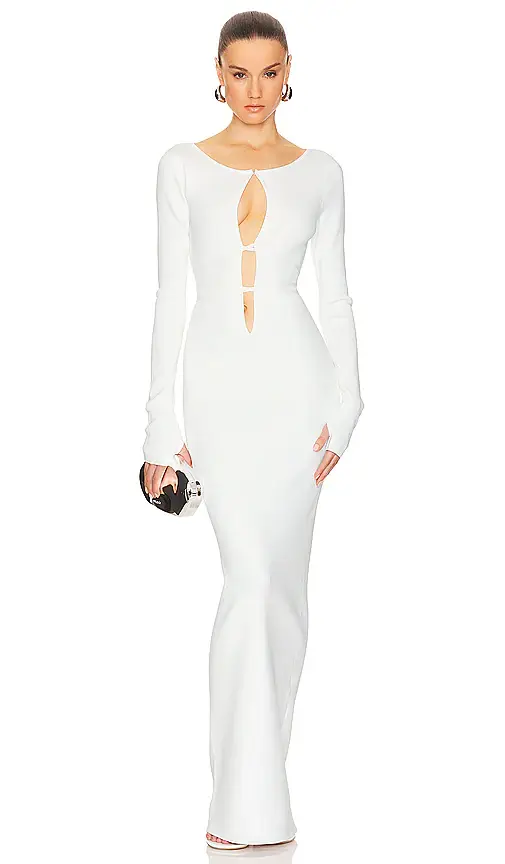 Helsa Niall Deep V Neck Dress | Thumbnail 2