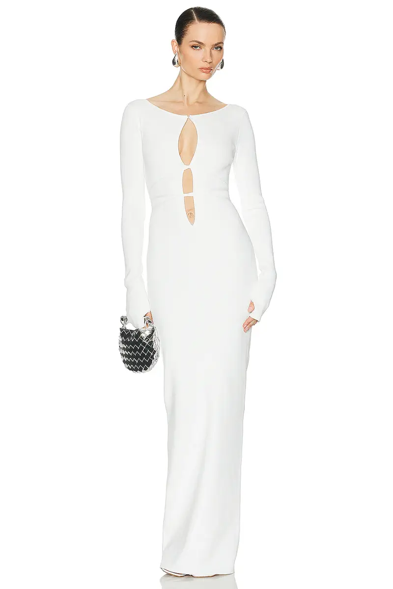 Helsa Niall Deep V Neck Dress | Thumbnail 4