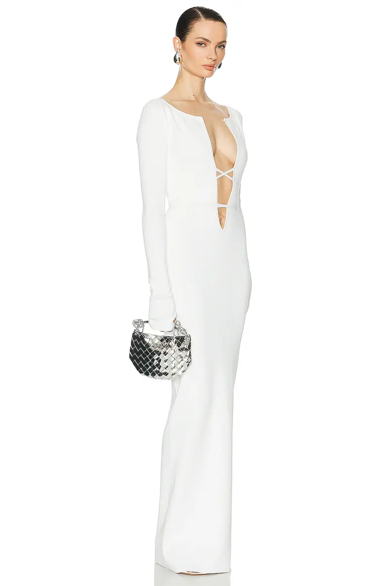 Helsa Niall Deep V Neck Dress | Thumbnail 5