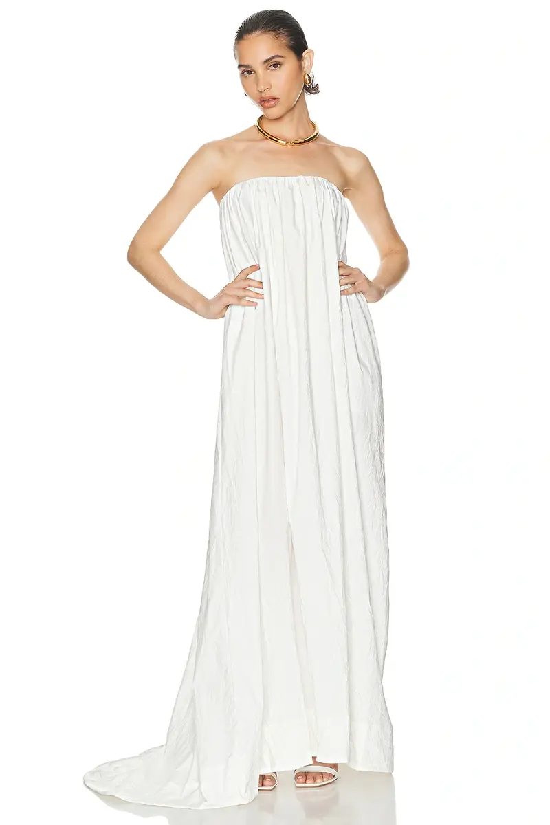Helsa Crinkle Pleated Gown | Thumbnail 3 Helsa Crinkle Pleated Gown | Thumbnail 3