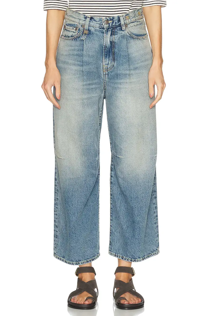 R13 Crop Wide Leg
