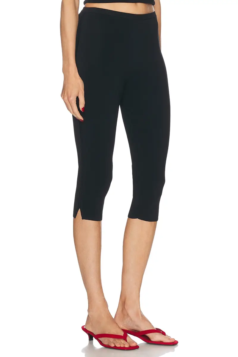TOTEME Compact Knit Capri Trouser | Thumbnail 2 TOTEME Compact Knit Capri Trouser | Thumbnail 2