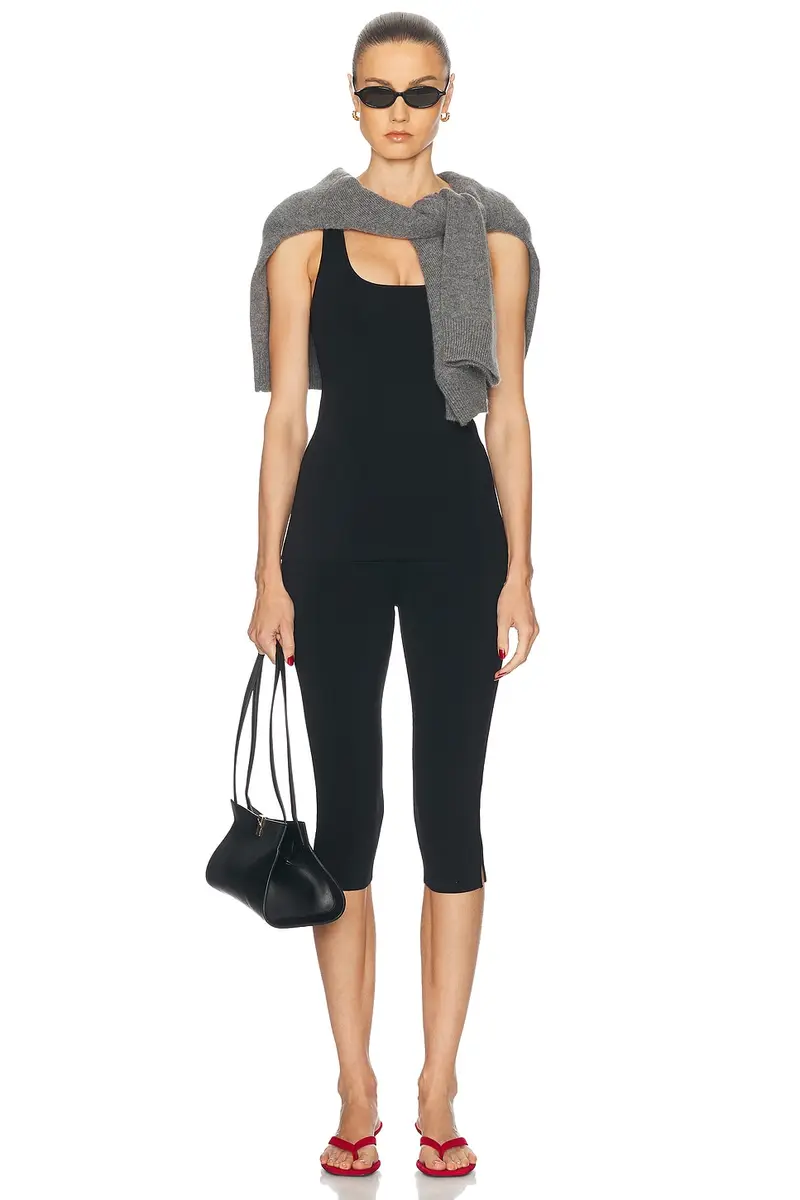 TOTEME Compact Knit Capri Trouser | Thumbnail 5 TOTEME Compact Knit Capri Trouser | Thumbnail 5