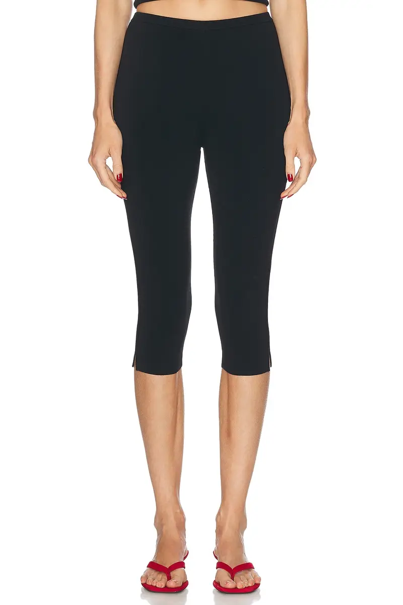 TOTEME Compact Knit Capri Trouser