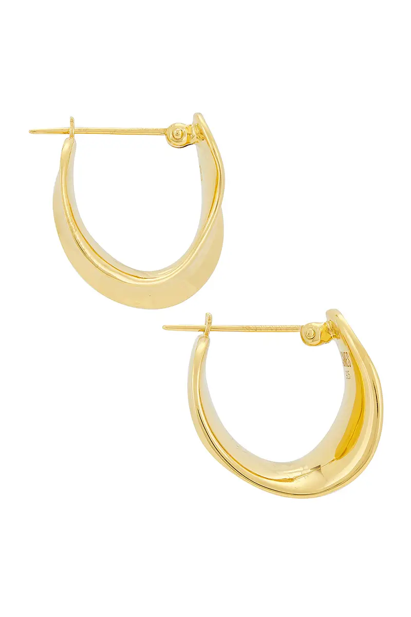 AGMES Mini Laila Hoop Earrings | Thumbnail 2
