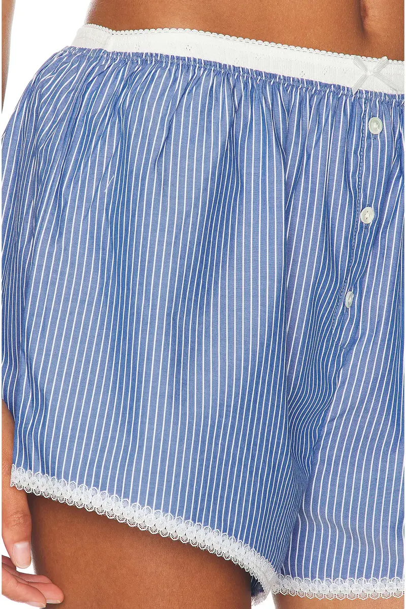 Helsa Pinstripe Poplin House Short | Thumbnail 6