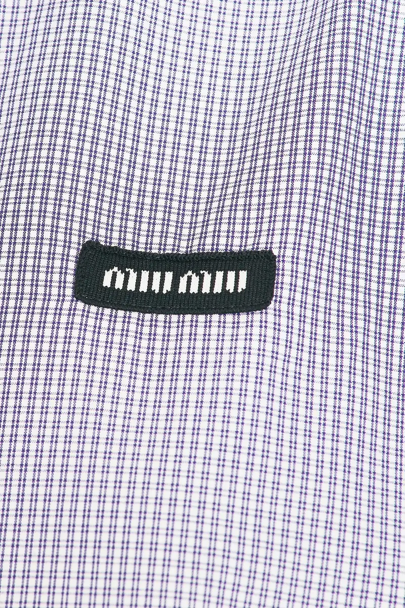 Miu Miu Cropped Button Up Top | Thumbnail 5