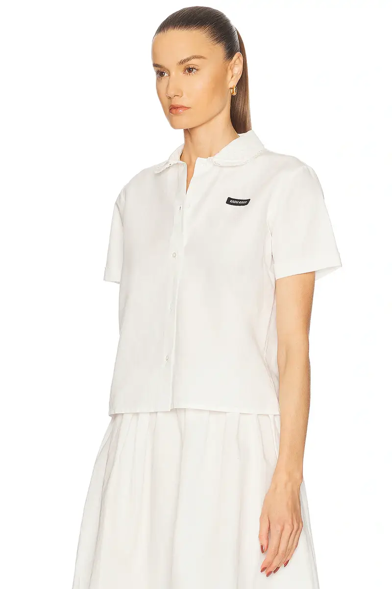 Miu Miu Button Up Top | Thumbnail 2 Miu Miu Button Up Top | Thumbnail 2