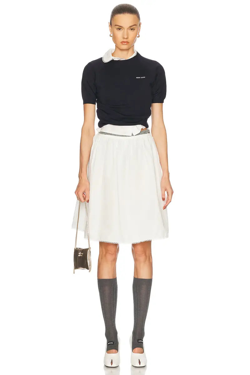 Miu Miu Button Up Top | Thumbnail 4 Miu Miu Button Up Top | Thumbnail 4