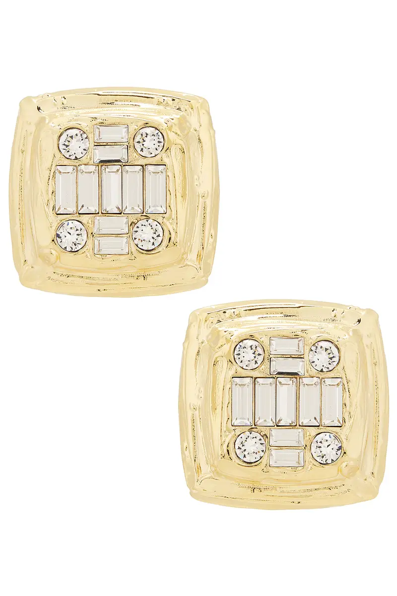 Amina Muaddi Jeanne Earrings | Image 1 Amina Muaddi Jeanne Earrings | Image 1