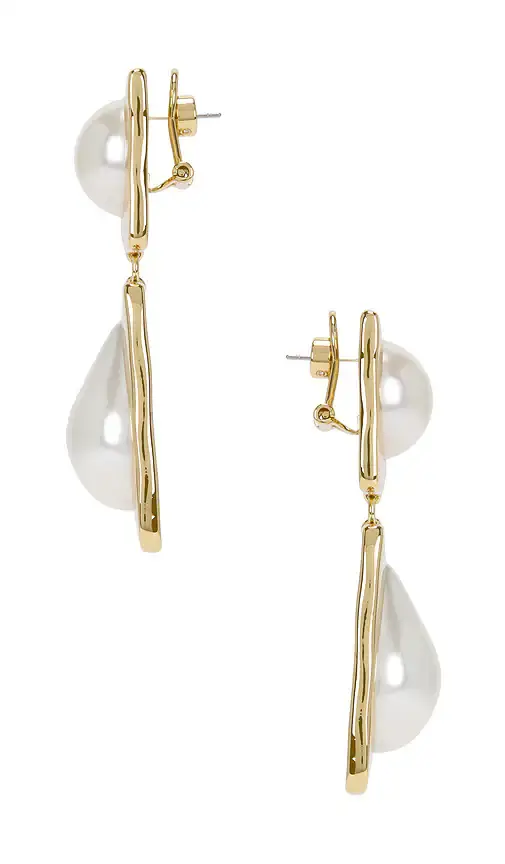 Retrofête Savannah Pearl Drop Earring | Thumbnail 2 Retrofête Savannah Pearl Drop Earring | Thumbnail 2