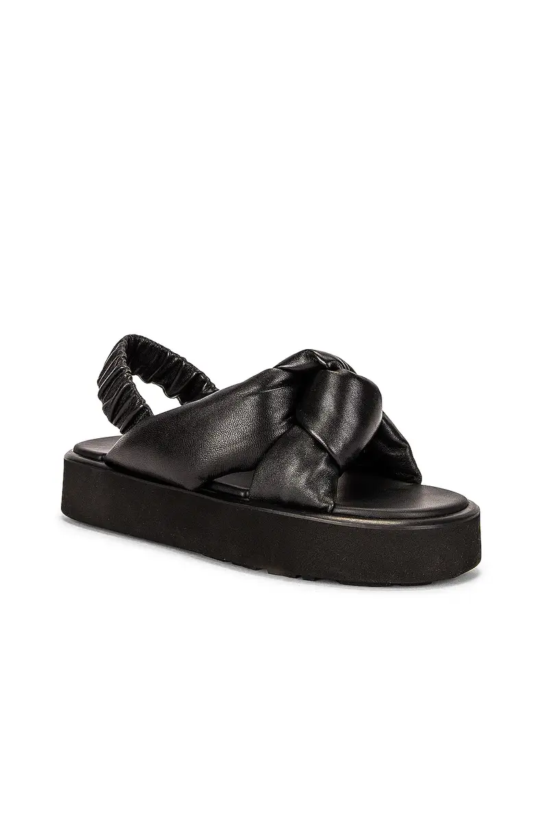 Miu Miu Padded Leather Flatform Sandals | Thumbnail 2