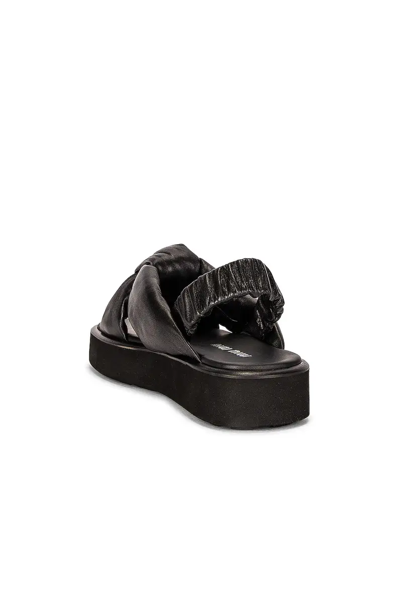 Miu Miu Padded Leather Flatform Sandals | Thumbnail 3