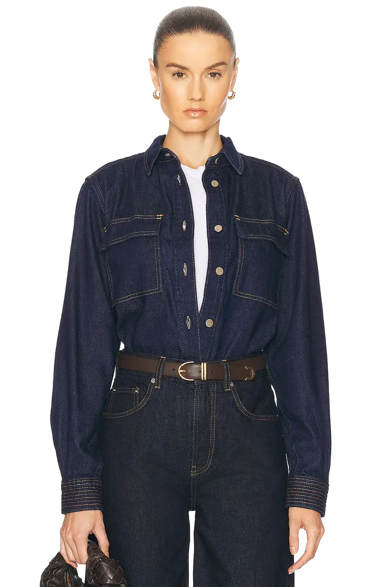 FRAME The Trapunto Shirt | Image 1 FRAME The Trapunto Shirt | Image 1