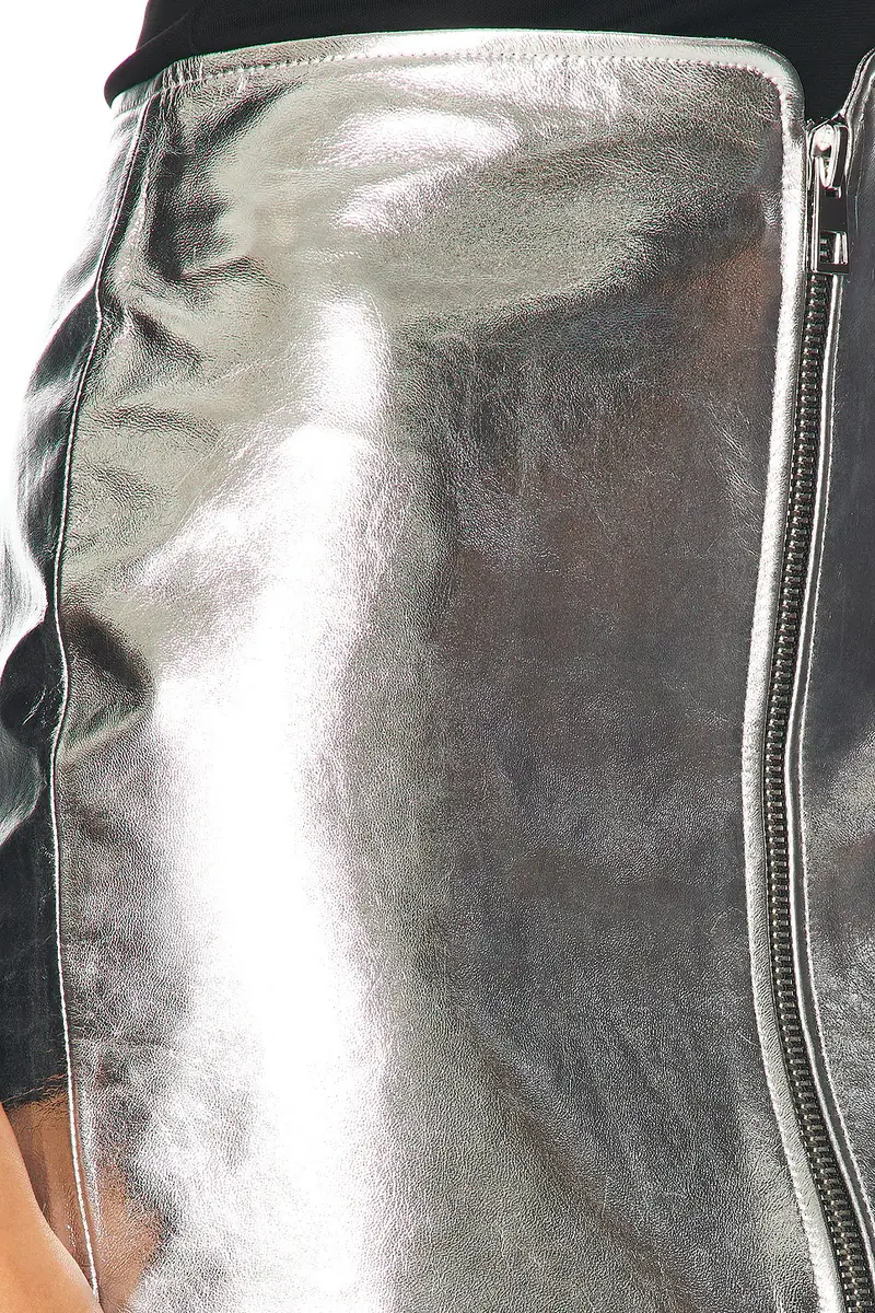 THE SEI Zipped Leather Mini Skirt | Thumbnail 6 THE SEI Zipped Leather Mini Skirt | Thumbnail 6