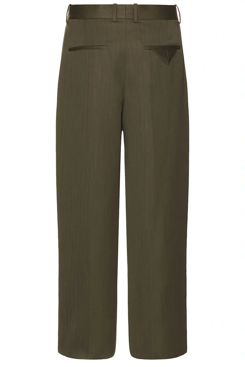 Bottega Veneta Subtle Wool Chevron Two Pleats Straight Trousers | Thumbnail 2 Bottega Veneta Subtle Wool Chevron Two Pleats Straight Trousers | Thumbnail 2
