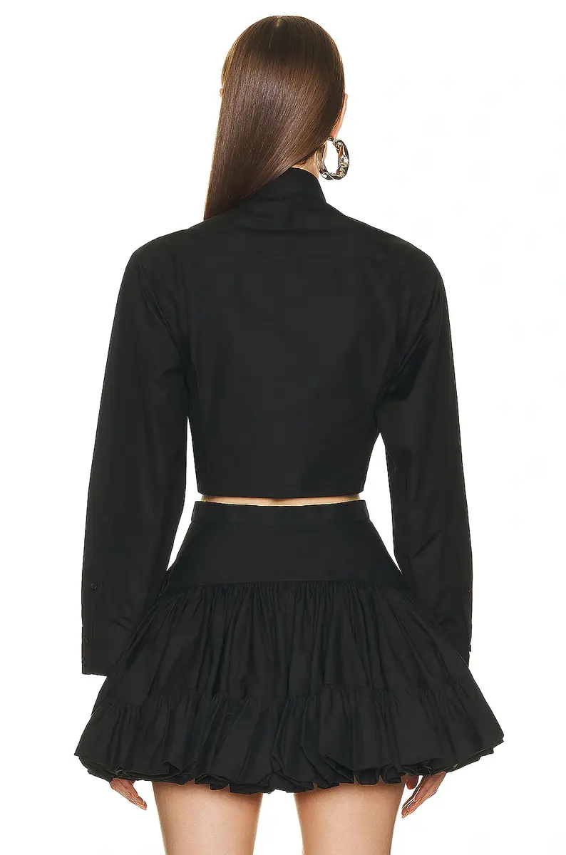 ALAÏA Cropped Shirt | Thumbnail 3 ALAÏA Cropped Shirt | Thumbnail 3