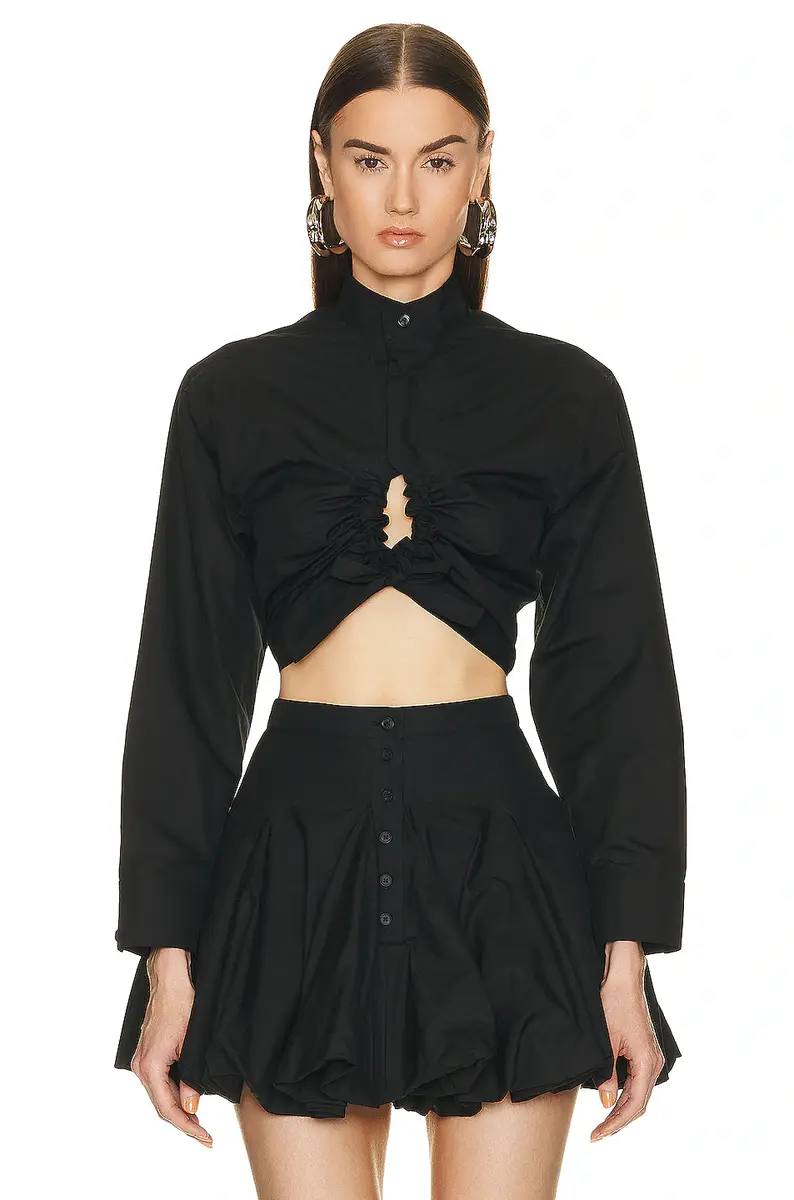 ALAÏA Cropped Shirt | Image 1 ALAÏA Cropped Shirt | Image 1