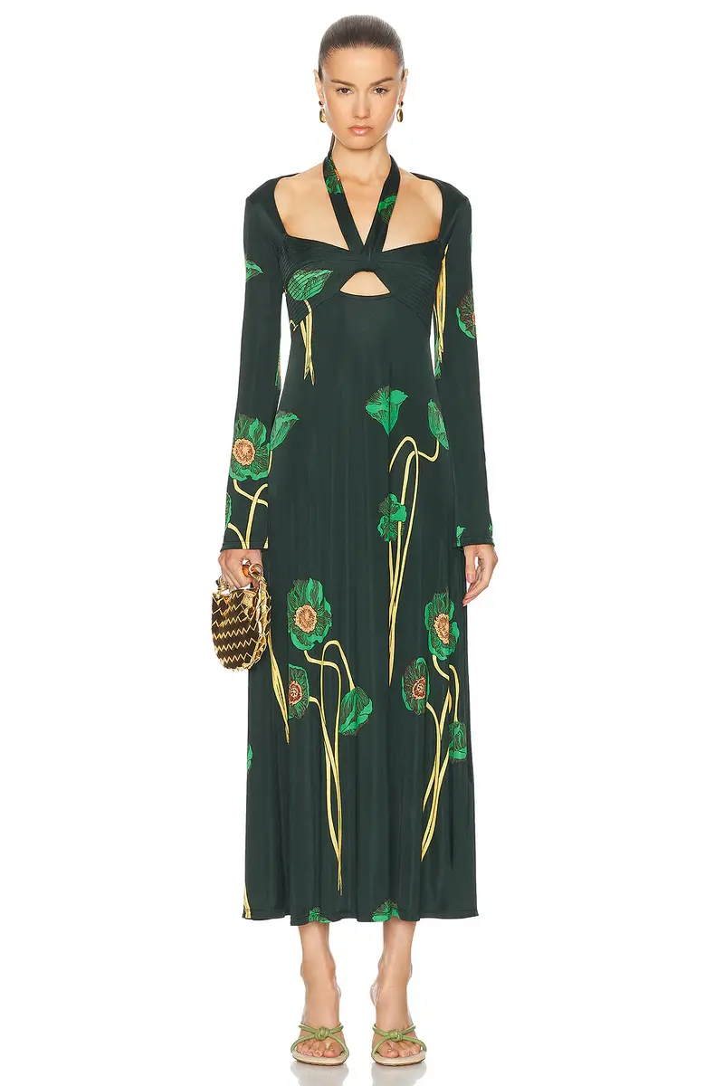 Johanna Ortiz Paisaje Lejano Ankle Dress