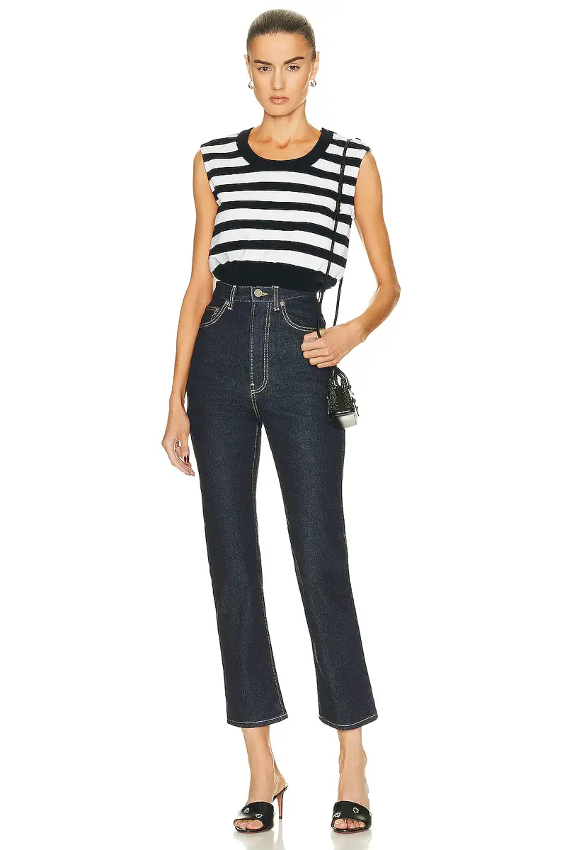 Alaïa Knit Crop Top | Thumbnail 4 Alaïa Knit Crop Top | Thumbnail 4