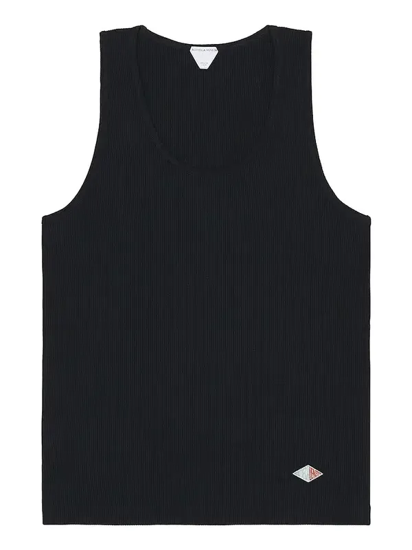 Bottega Veneta Compact Cotton Rib Jersey Tank Top