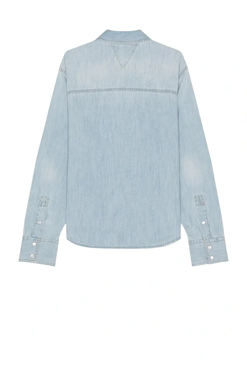 Bottega Veneta Bleached Light Denim Shirt | Thumbnail 2 Bottega Veneta Bleached Light Denim Shirt | Thumbnail 2