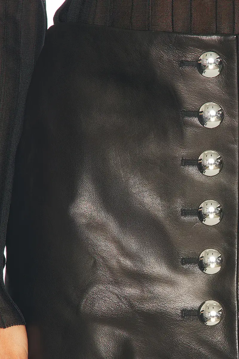 Khaite Jaxon Leather Skirt | Thumbnail 6 Khaite Jaxon Leather Skirt | Thumbnail 6