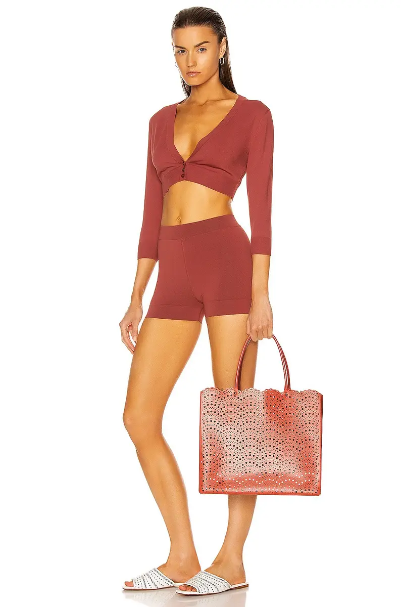 ALAÏA Garance 36 Leather Tote | Thumbnail 2 ALAÏA Garance 36 Leather Tote | Thumbnail 2