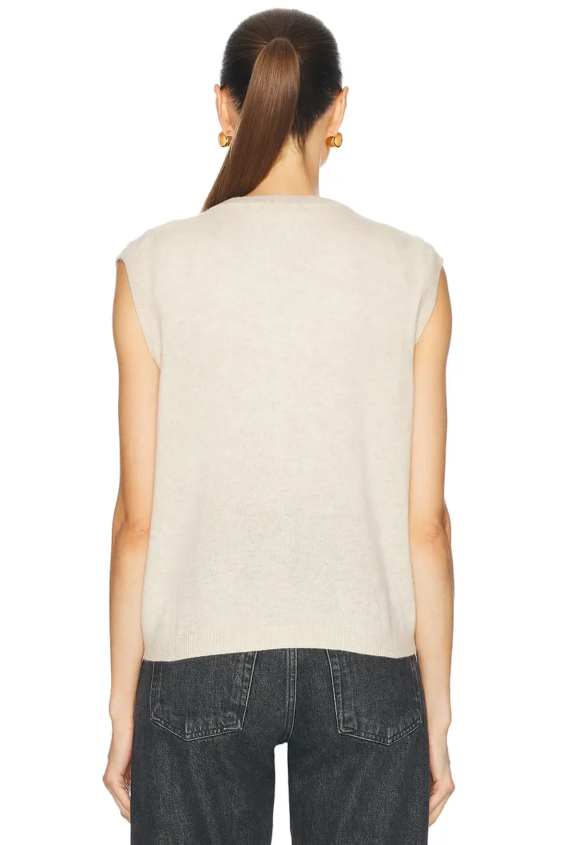 ÉTERNE Elton Cashmere Cardigan Vest | Thumbnail 4