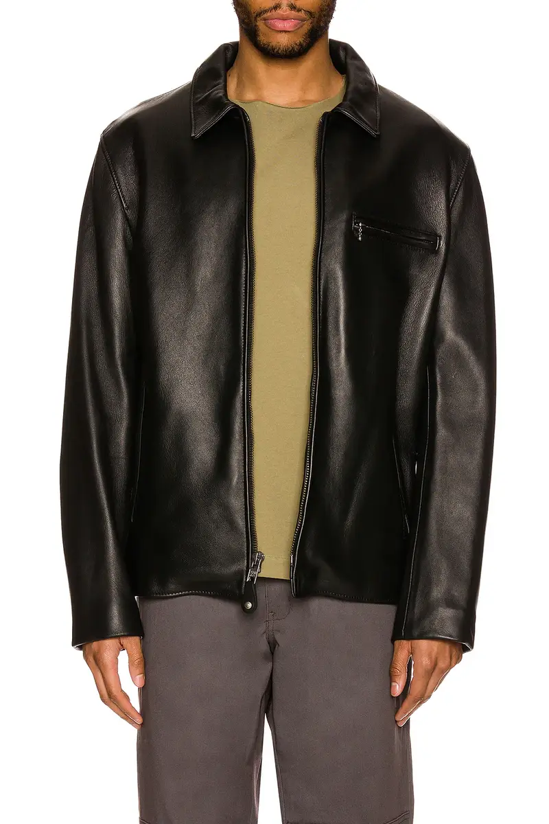 SCHOTT Collar Lamb Leather Jacket | Thumbnail 3 SCHOTT Collar Lamb Leather Jacket | Thumbnail 3