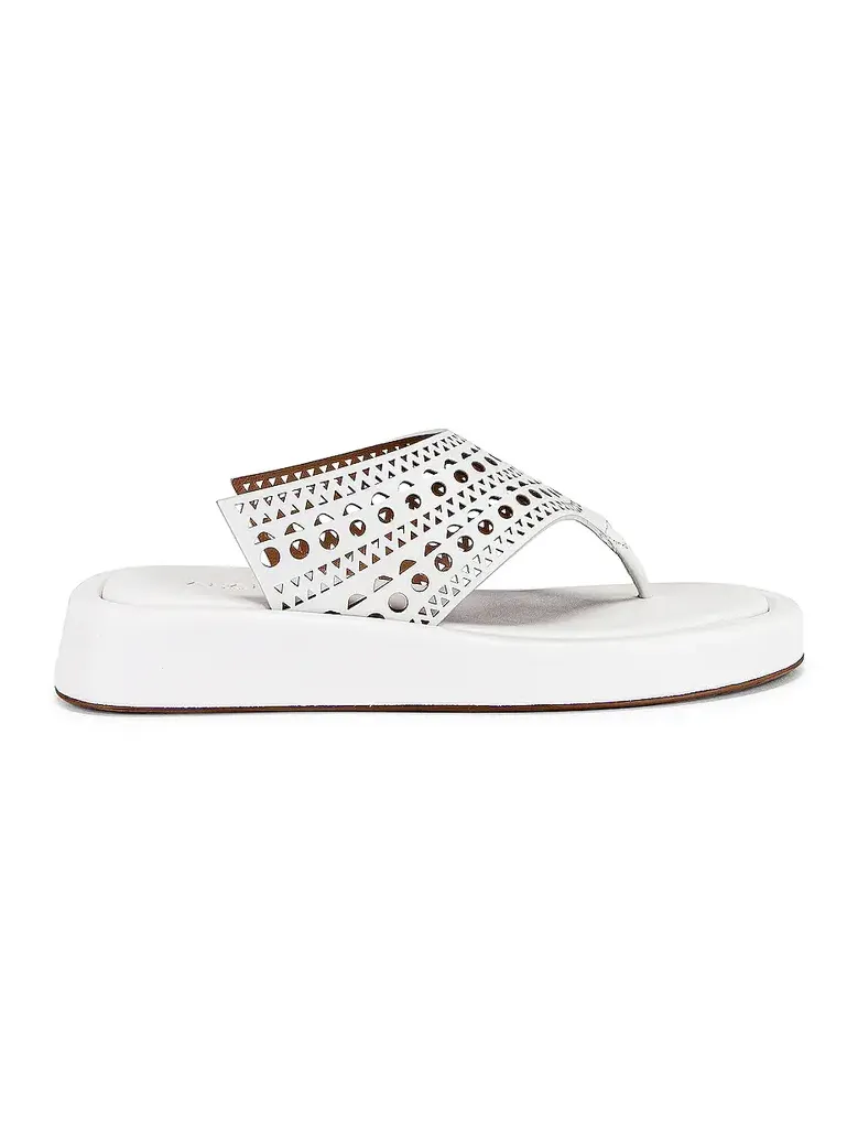 Alaïa Vienne Thong Platform Sandals