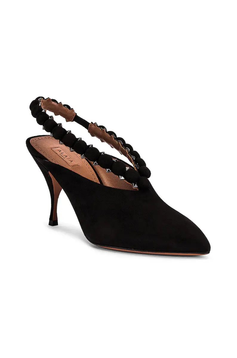 Alaïa Mini Bombe Ankle Strap Pump | Thumbnail 2 Alaïa Mini Bombe Ankle Strap Pump | Thumbnail 2