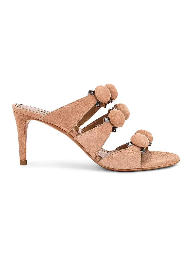 Alaïa Pom Pom Studded Mules