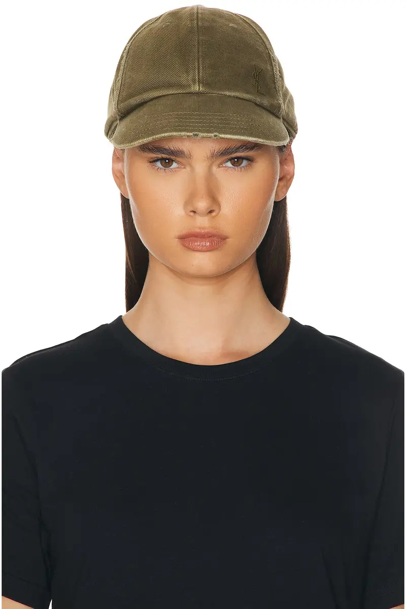 Saint Laurent Washed Denim Cap | Thumbnail 2 Saint Laurent Washed Denim Cap | Thumbnail 2