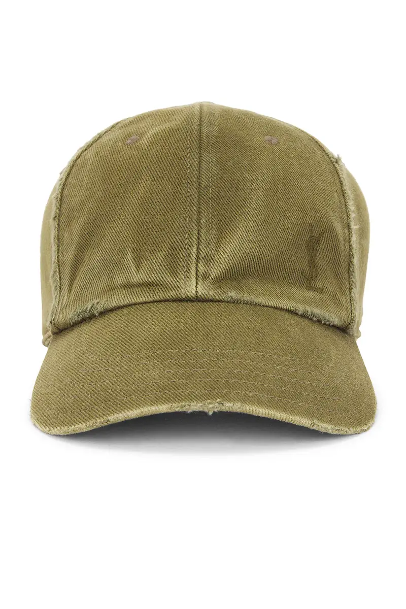 Saint Laurent Washed Denim Cap | Image 1 Saint Laurent Washed Denim Cap | Image 1