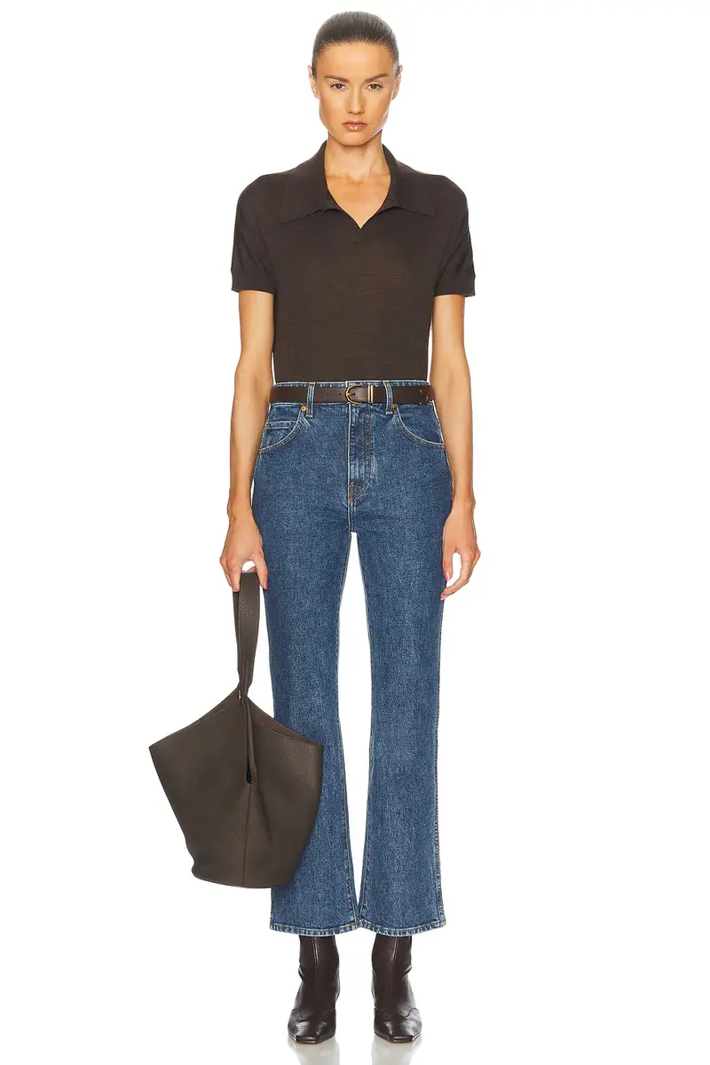 Khaite Vivian Slim Straight Leg Jeans | Thumbnail 5 Khaite Vivian Slim Straight Leg Jeans | Thumbnail 5