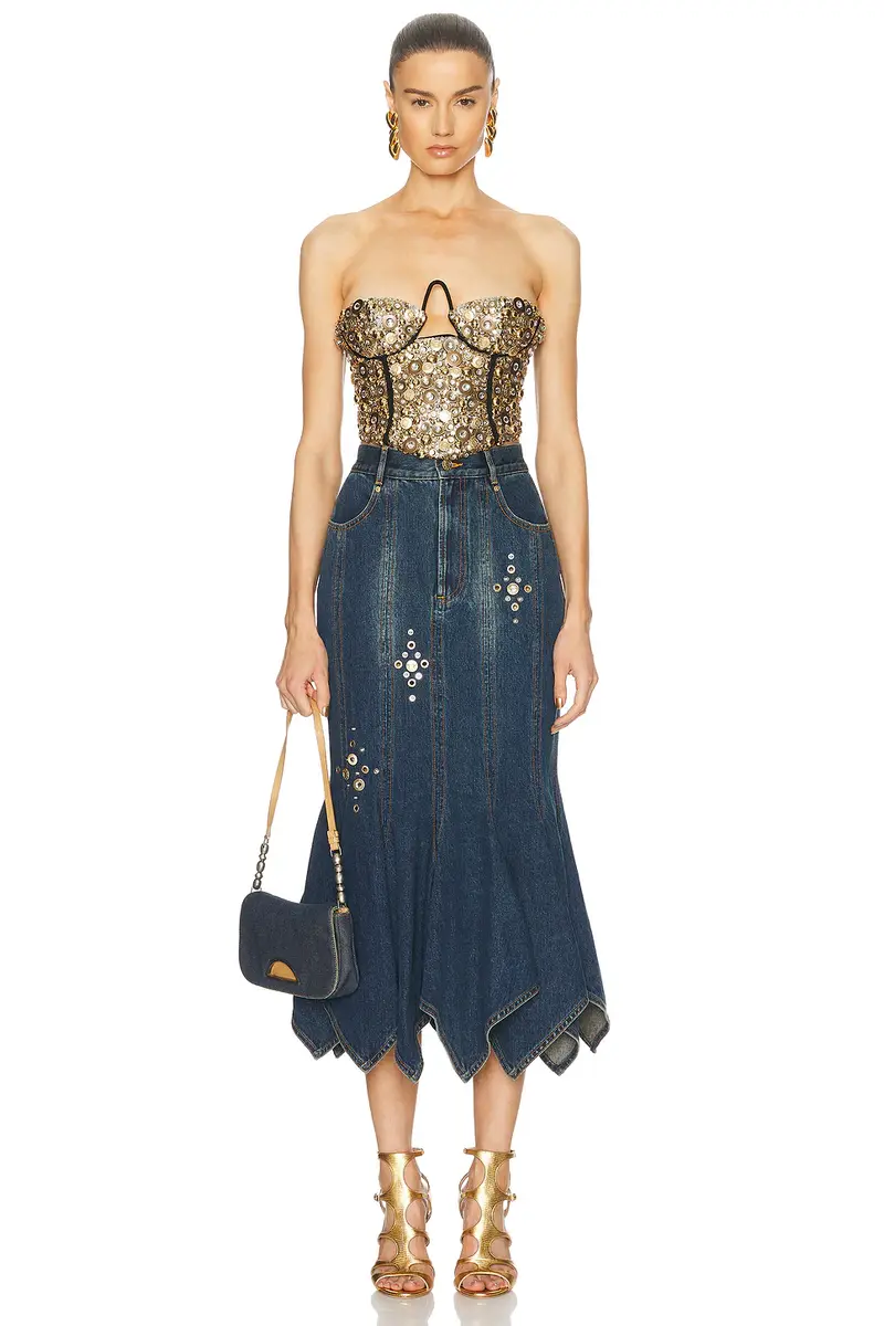 AREA Crystal Bustier Top | Thumbnail 4 AREA Crystal Bustier Top | Thumbnail 4