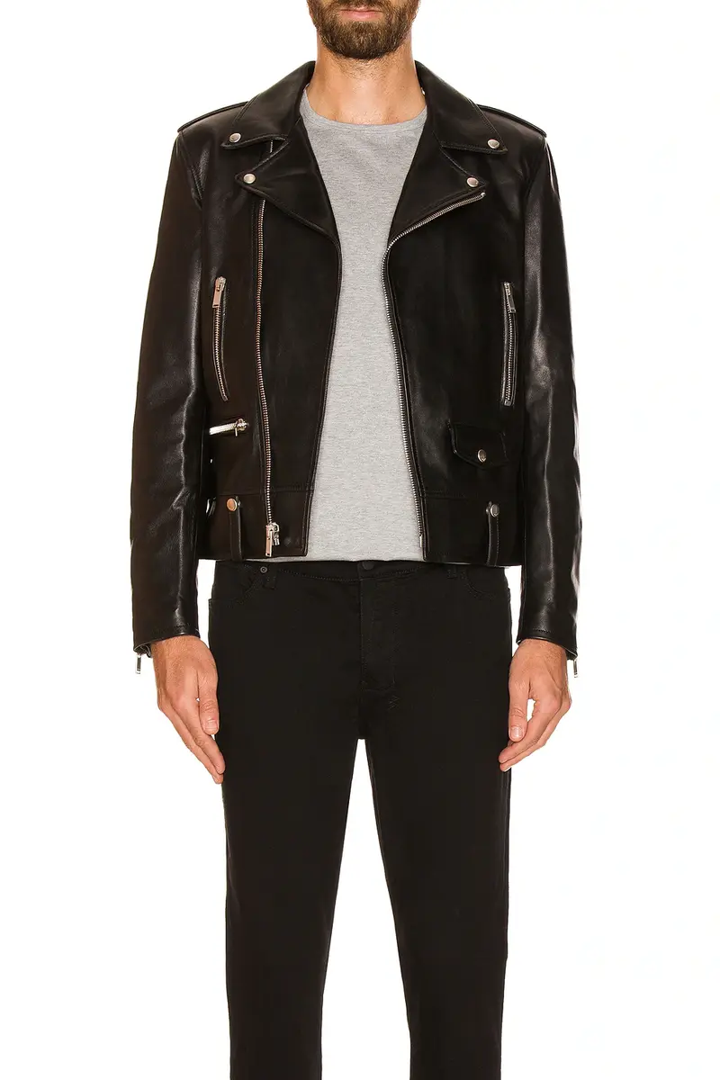 Saint Laurent Classic Motorcycle Jacket | Thumbnail 3 Saint Laurent Classic Motorcycle Jacket | Thumbnail 3