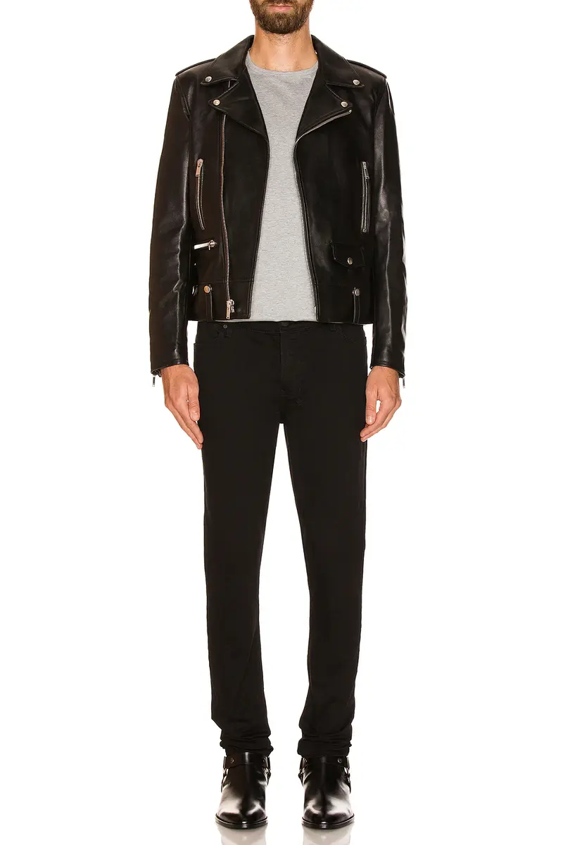 Saint Laurent Classic Motorcycle Jacket | Thumbnail 4 Saint Laurent Classic Motorcycle Jacket | Thumbnail 4