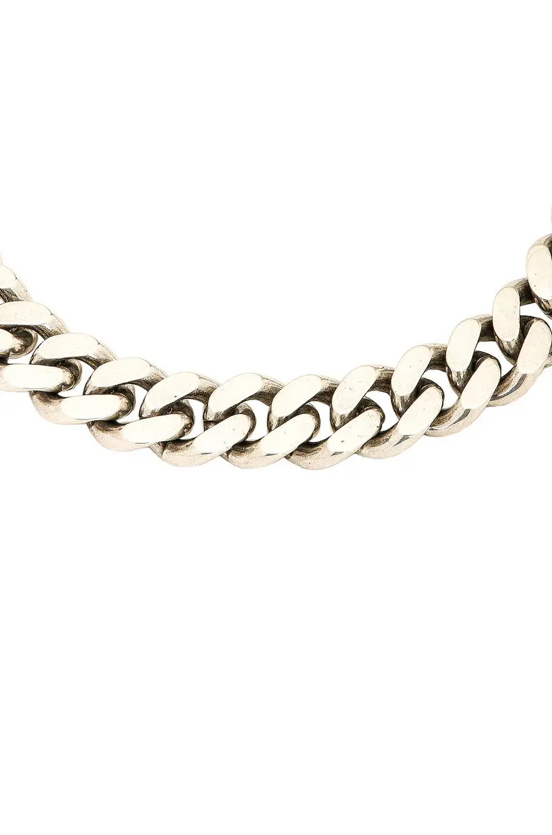 Saint Laurent Thick Curb Chain Necklace | Thumbnail 3 Saint Laurent Thick Curb Chain Necklace | Thumbnail 3