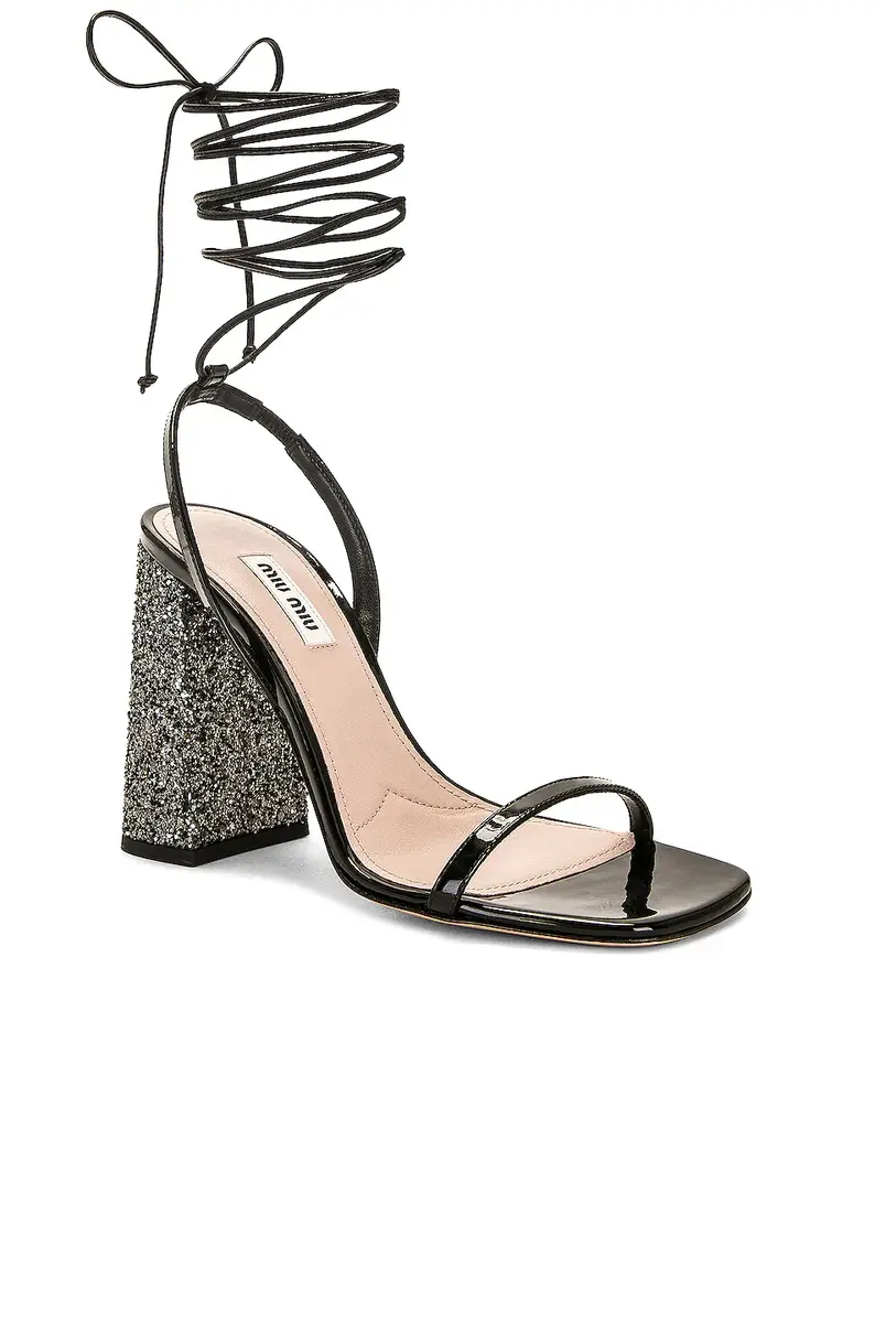 Miu Miu Wrap Around Sandal | Thumbnail 2 Miu Miu Wrap Around Sandal | Thumbnail 2
