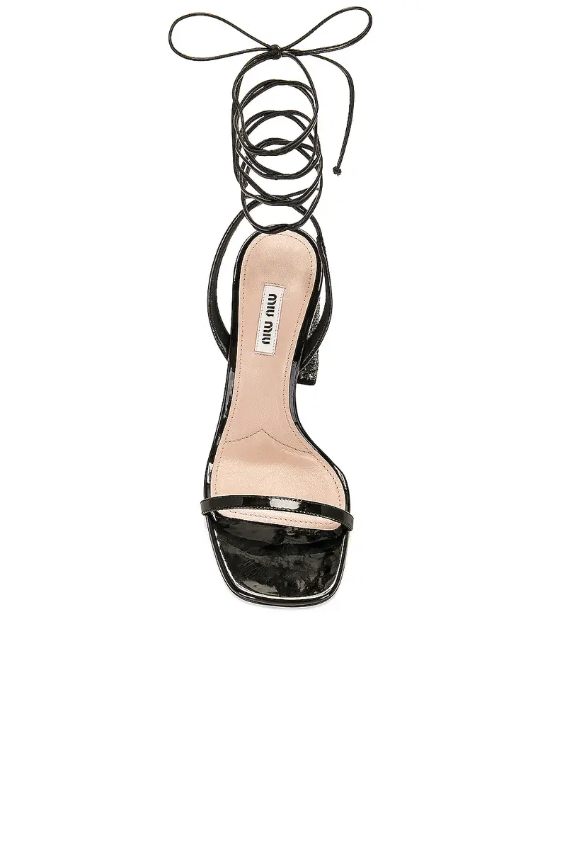 Miu Miu Wrap Around Sandal | Thumbnail 4 Miu Miu Wrap Around Sandal | Thumbnail 4