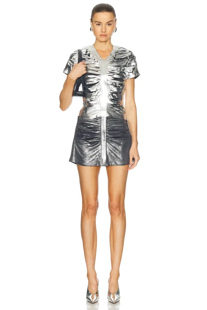 Diesel Short Sleeve Gathered Top | Thumbnail 4 Diesel Short Sleeve Gathered Top | Thumbnail 4