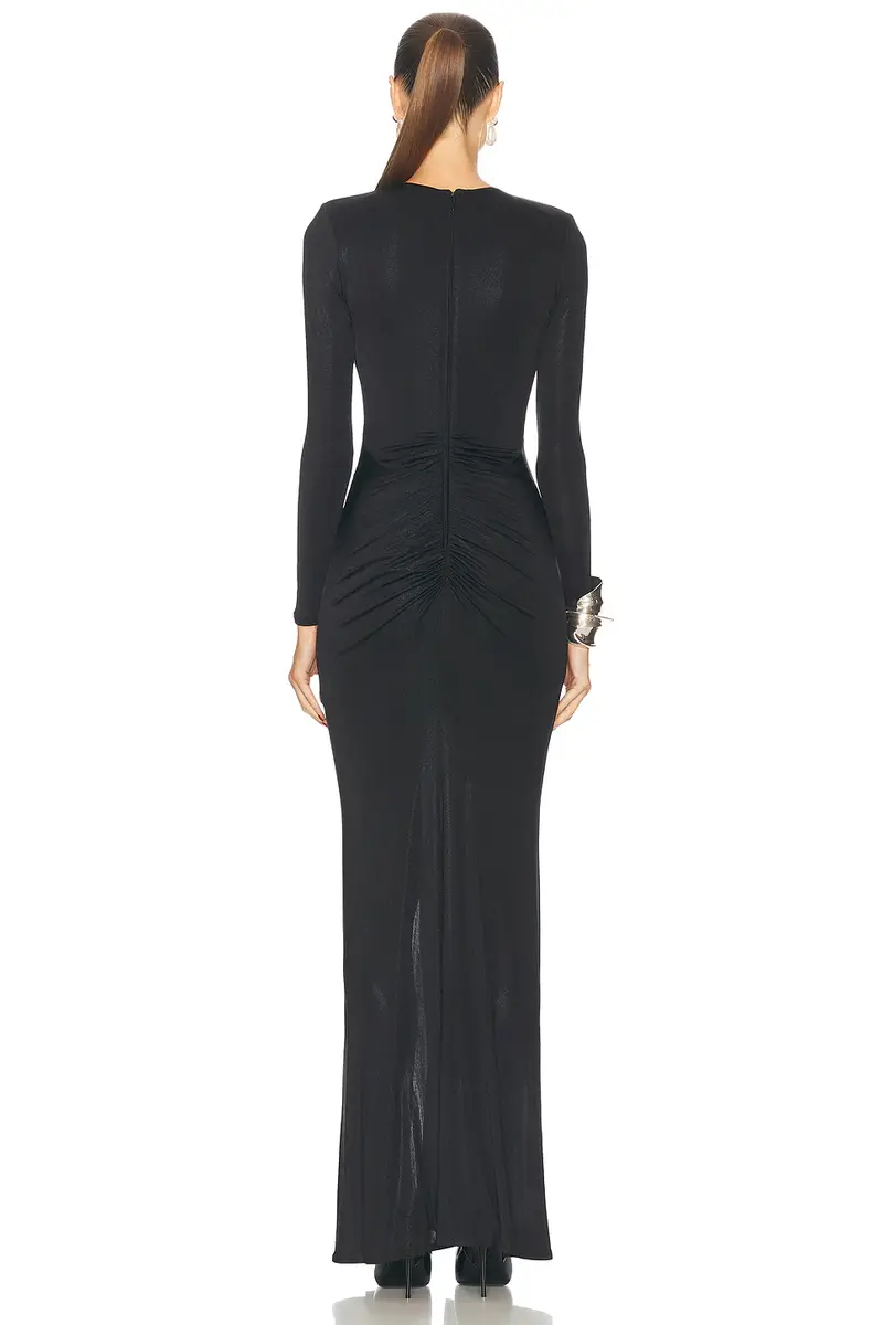 PatBo Metallic Jersey Keyhole Maxi Dress | Thumbnail 4 PatBo Metallic Jersey Keyhole Maxi Dress | Thumbnail 4